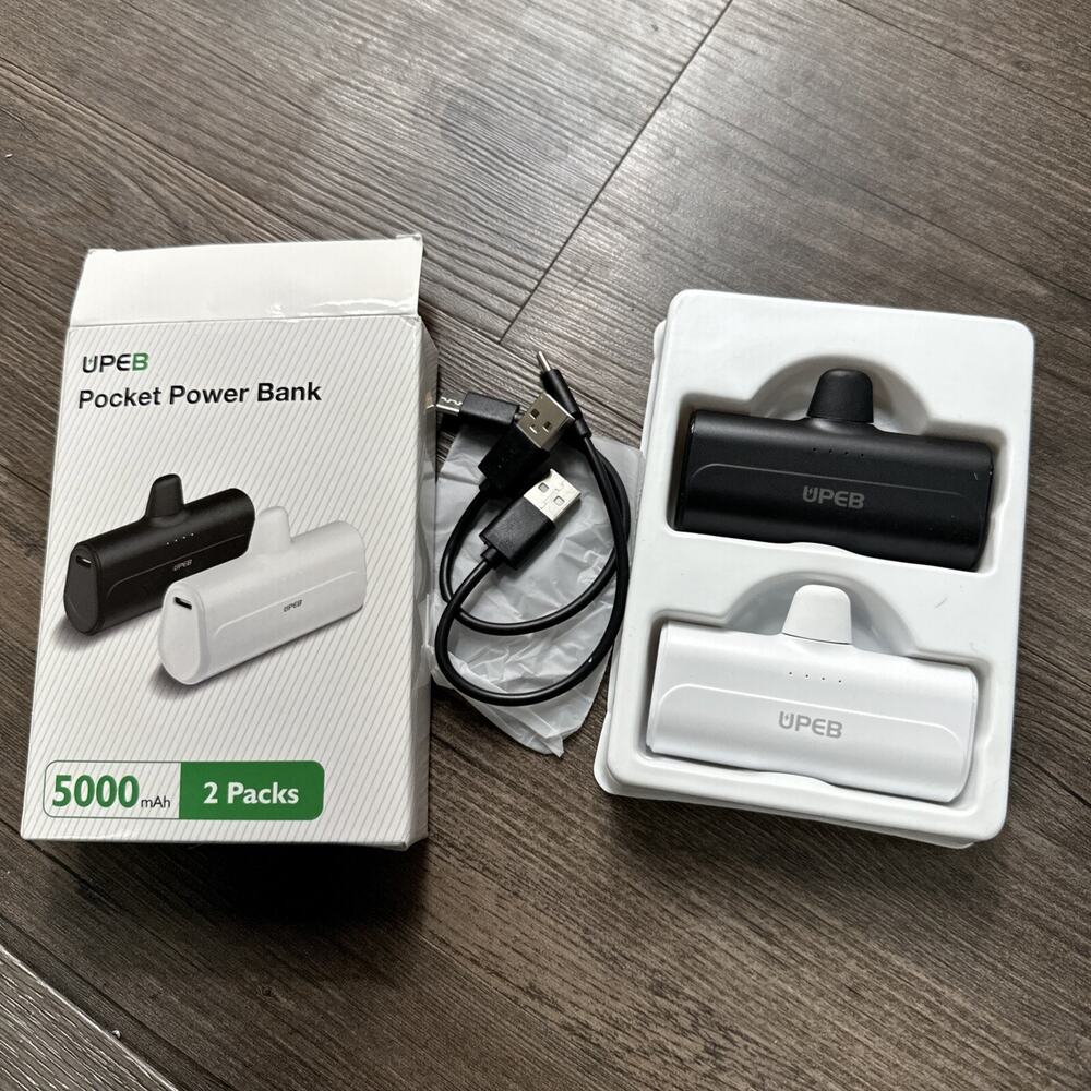 UPEB Pocket Power Bank iPhone 2 Pack 5000mah